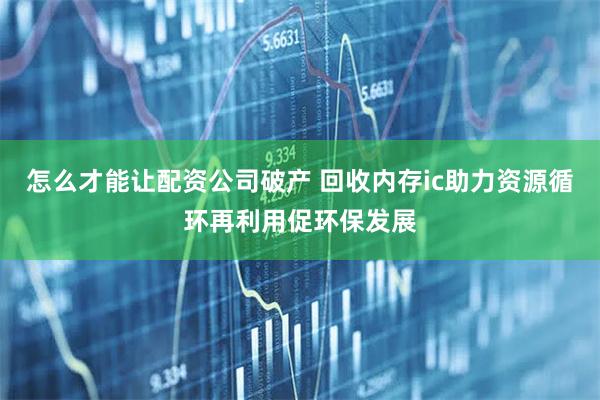 怎么才能让配资公司破产 回收内存ic助力资源循环再利用促环保发展